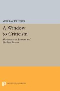 Window to Criticism av Murray Krieger