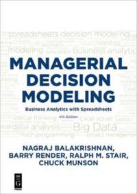 Managerial Decision Modeling av Barry Render