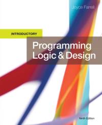 Programming Logic and Design, Introductory av Joyce Farrell