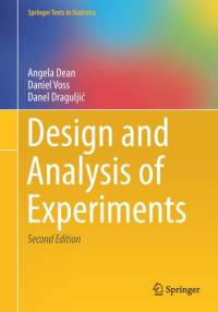Design and Analysis of Experiments av Angela Dean