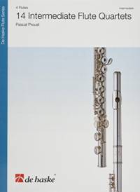 14 Intermediate Flute Quartets av PASCAL PROUST