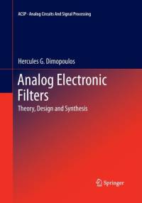 Analog Electronic Filters av Hercules G. Dimopoulos