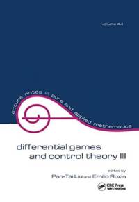 Differential Games and Control Theory Iii av Pan-Tai Liu