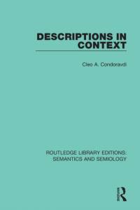 Descriptions in Context av Cleo A. Condoravdi