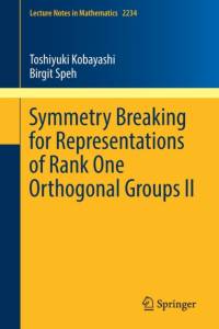 Symmetry Breaking for Representations of Rank One Orthogonal Groups II av Toshiyuki Kobayashi