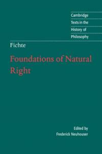 Foundations of Natural Right av J. G. Fichte