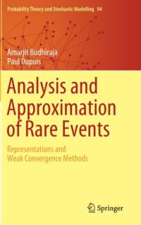 Analysis and Approximation of Rare Events av Amarjit Budhiraja