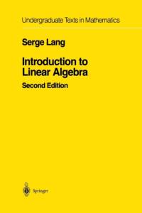 Introduction to Linear Algebra av Serge Lang