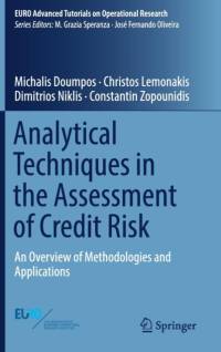 Analytical Techniques in the Assessment of Credit Risk av Michalis Doumpos