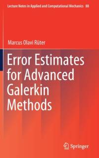 Error Estimates for Advanced Galerkin Methods av Marcus Olavi Ruter