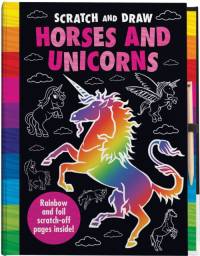 Scratch and Draw Unicorns & Horses Too! - Scratch Art Activity Book av Joshua George