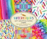 Rainbow Watercolors Gift Wrapping Papers - 6 sheets av Tuttle Editors