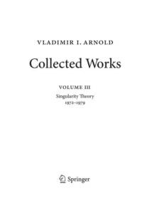 Vladimir Arnold - Collected Works av Vladimir I. Arnold