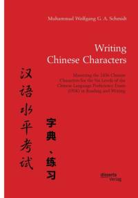 Writing Chinese Characters. Mastering the 2436 Chinese Characters for the Six Levels of the Chinese Language Proficiency Exam (HSK) in Reading and Writing av Muhammad Wolfgang G a Schmidt