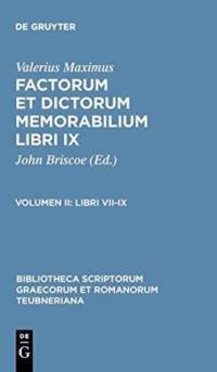 Factorum Et Dictorum Memorabi CB av Valerius Maximus