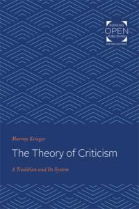 The Theory of Criticism av Murray Krieger