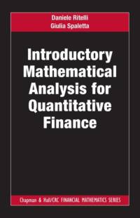 Introductory Mathematical Analysis for Quantitative Finance av Daniele Ritelli