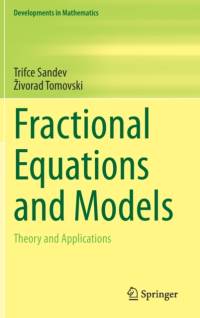 Fractional Equations and Models av Trifce Sandev