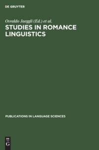 Studies in Romance Linguistics av Carmen Silva-Corvalan