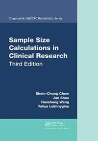 Sample Size Calculations in Clinical Research av Shein-Chung (Duke Univ Chow