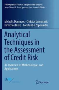 Analytical Techniques in the Assessment of Credit Risk av Michalis Doumpos