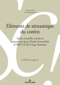 Elements de semantique du coreen av Choi Seung-Un Choi