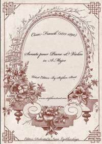 Sonata in A Major for Violin and Piano - Piano Part av César Franck