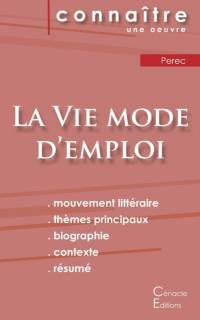 Fiche de lecture La Vie mode d'emploi de Perec (analyse litteraire de reference et resume complet) av Perec Georges Perec