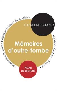 Fiche de lecture Memoires d'outre-tombe (Etude integrale) av Chateaubriand