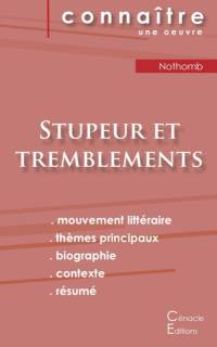 Fiche de lecture Stupeur et tremblements de Amelie Nothomb (analyse litteraire de reference et resume complet) av Amelie Nothomb