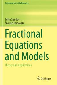 Fractional Equations and Models av Trifce Sandev