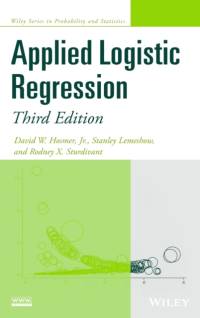 Applied Logistic Regression av David W. (University of Massachusetts Hosmer