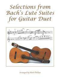 Selections from Bach's Lute Suites for Guitar Duet av Johann Sebastian Bach