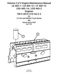 Volume 2 of 2 Engine Maintenance Manual LD 465-1 / LD 465-1C / LT 465-1C LDS-465-1A / LDS 465-2 Engines TM 9-2815-210-34-2-2 av U S Army
