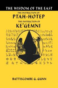 The Teachings of Ptahhotep av Battiscombe G Gunn