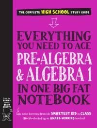 Everything You Need to Ace Pre-Algebra and Algebra I in One Big Fat Notebook av Jason Wang