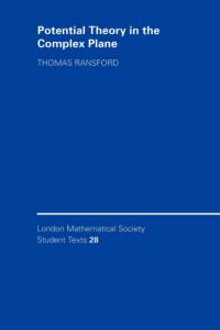 Potential Theory in the Complex Plane av Thomas Ransford