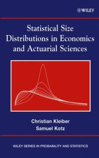 Statistical Size Distributions in Economics and Actuarial Sciences av Christian (University Dortmund Kleiber