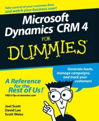 Microsoft Dynamics CRM 4 For Dummies av Joel (Computer Control Corporation Scott