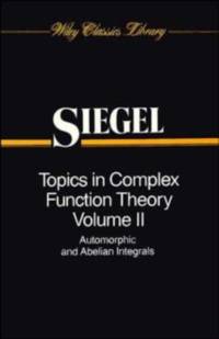 Topics in Complex Function Theory, Volume 2 av Carl Ludwig (University of Gottingen Siegel