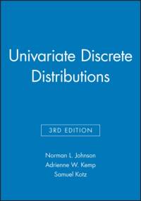 Univariate Discrete Distributions, 3e Set av Norman L. (University of North Carolina Johnson