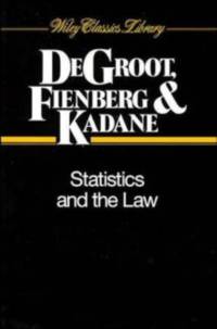 Statistics and the Law av MH Degroot