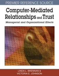 Computer-mediated Relationships and Trust av Victoria Johnson