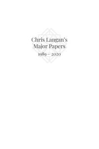 Chris Langan's Major Papers 1989 - 2020 av Christopher Michael Langan