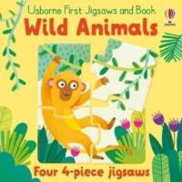 Usborne First Jigsaws and Book: Wild Animals av Matthew Oldham