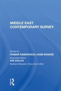 Middle East Contemporary Survey, Volume Xi, 1987 av Itamar Rabinovich