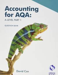 Accounting for AQA A level Part 1 - Question Bank av David Cox