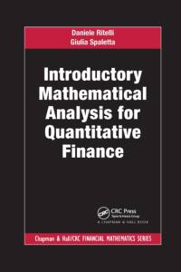 Introductory Mathematical Analysis for Quantitative Finance av Daniele Ritelli