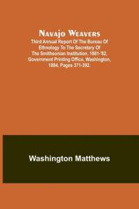 Navajo weavers ; Third Annual Report of the Bureau of Ethnology to the Secretary of the Smithsonian Institution, 1881-'82, Government Printing Office, Washington, 1884, pages 371-392. av Washington Matthews