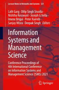 Information Systems and Management Science av Lalit Garg